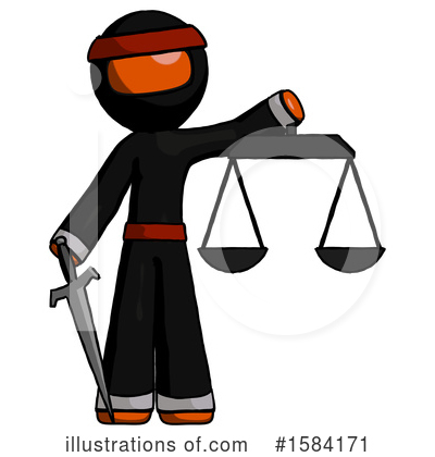 Royalty-Free (RF) Orange Design Mascot Clipart Illustration by Leo Blanchette - Stock Sample #1584171