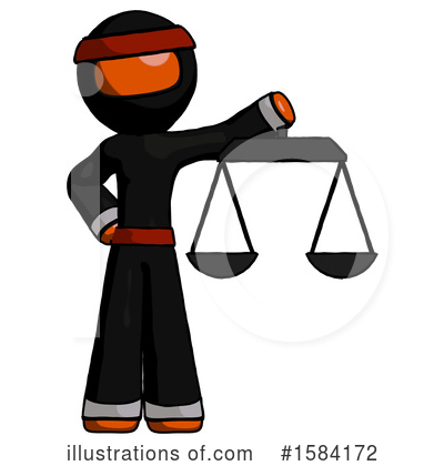 Royalty-Free (RF) Orange Design Mascot Clipart Illustration by Leo Blanchette - Stock Sample #1584172