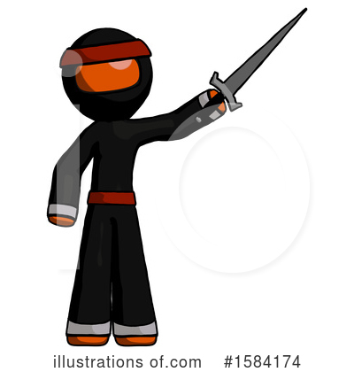 Royalty-Free (RF) Orange Design Mascot Clipart Illustration by Leo Blanchette - Stock Sample #1584174