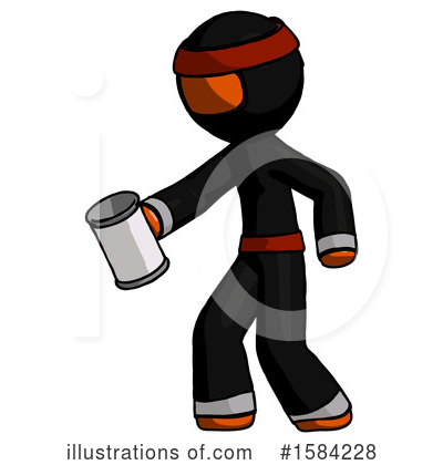 Royalty-Free (RF) Orange Design Mascot Clipart Illustration by Leo Blanchette - Stock Sample #1584228