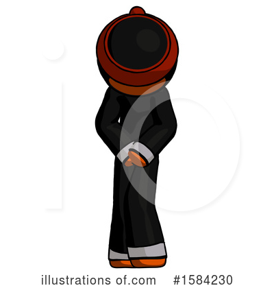 Royalty-Free (RF) Orange Design Mascot Clipart Illustration by Leo Blanchette - Stock Sample #1584230