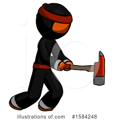 Royalty-Free (RF) Orange Design Mascot Clipart Illustration by Leo Blanchette - Stock Sample #1584248