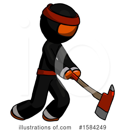 Royalty-Free (RF) Orange Design Mascot Clipart Illustration by Leo Blanchette - Stock Sample #1584249