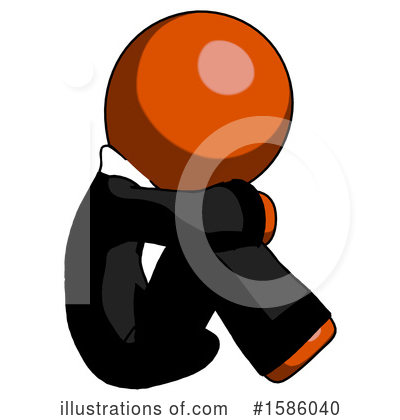 Royalty-Free (RF) Orange Design Mascot Clipart Illustration by Leo Blanchette - Stock Sample #1586040