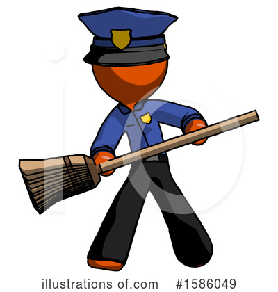 Royalty-Free (RF) Orange Design Mascot Clipart Illustration by Leo Blanchette - Stock Sample #1586049