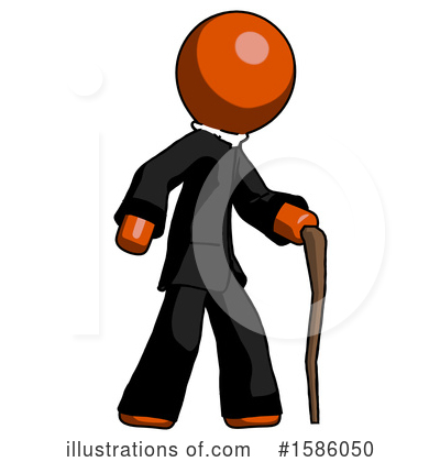 Royalty-Free (RF) Orange Design Mascot Clipart Illustration by Leo Blanchette - Stock Sample #1586050