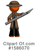 Orange Design Mascot Clipart #1586070 by Leo Blanchette