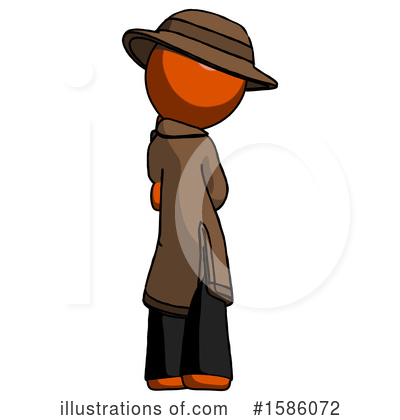 Royalty-Free (RF) Orange Design Mascot Clipart Illustration by Leo Blanchette - Stock Sample #1586072