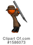Orange Design Mascot Clipart #1586073 by Leo Blanchette