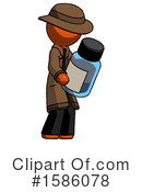 Orange Design Mascot Clipart #1586078 by Leo Blanchette