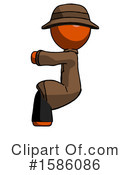 Orange Design Mascot Clipart #1586086 by Leo Blanchette