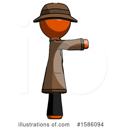Royalty-Free (RF) Orange Design Mascot Clipart Illustration by Leo Blanchette - Stock Sample #1586094