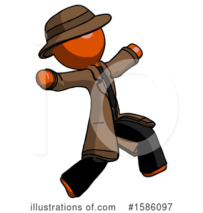 Royalty-Free (RF) Orange Design Mascot Clipart Illustration by Leo Blanchette - Stock Sample #1586097