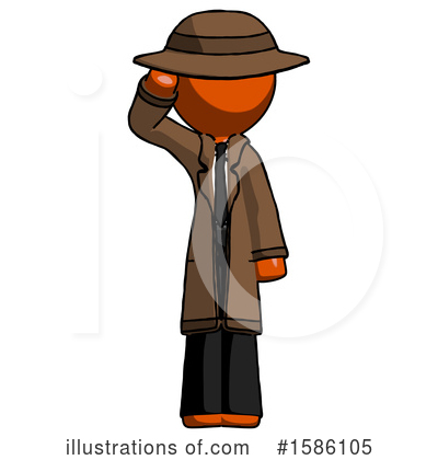 Royalty-Free (RF) Orange Design Mascot Clipart Illustration by Leo Blanchette - Stock Sample #1586105