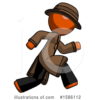 Royalty-Free (RF) Orange Design Mascot Clipart Illustration by Leo Blanchette - Stock Sample #1586112