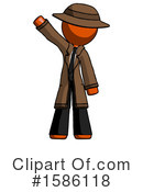 Orange Design Mascot Clipart #1586118 by Leo Blanchette