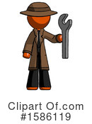 Orange Design Mascot Clipart #1586119 by Leo Blanchette