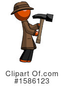 Orange Design Mascot Clipart #1586123 by Leo Blanchette
