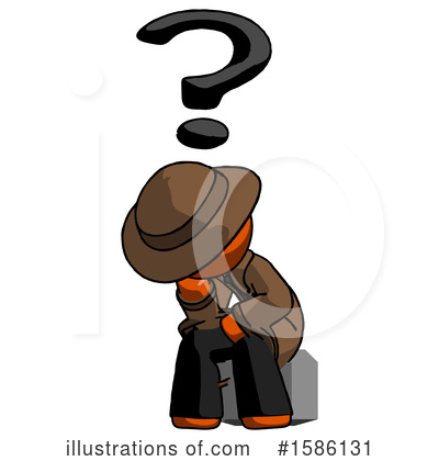 Royalty-Free (RF) Orange Design Mascot Clipart Illustration by Leo Blanchette - Stock Sample #1586131