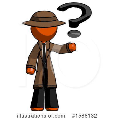 Royalty-Free (RF) Orange Design Mascot Clipart Illustration by Leo Blanchette - Stock Sample #1586132