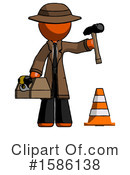 Orange Design Mascot Clipart #1586138 by Leo Blanchette