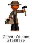 Orange Design Mascot Clipart #1586139 by Leo Blanchette
