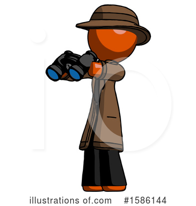 Royalty-Free (RF) Orange Design Mascot Clipart Illustration by Leo Blanchette - Stock Sample #1586144