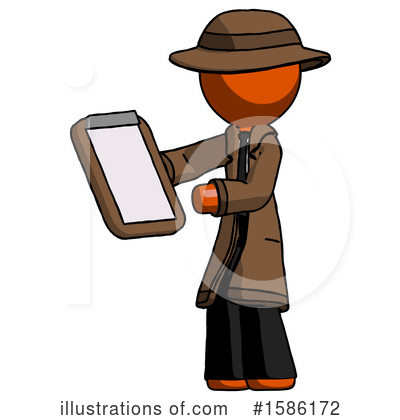 Royalty-Free (RF) Orange Design Mascot Clipart Illustration by Leo Blanchette - Stock Sample #1586172