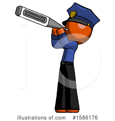 Royalty-Free (RF) Orange Design Mascot Clipart Illustration by Leo Blanchette - Stock Sample #1586176