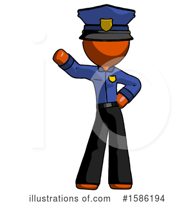 Royalty-Free (RF) Orange Design Mascot Clipart Illustration by Leo Blanchette - Stock Sample #1586194