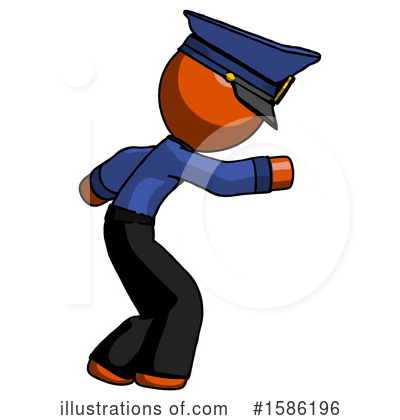 Royalty-Free (RF) Orange Design Mascot Clipart Illustration by Leo Blanchette - Stock Sample #1586196