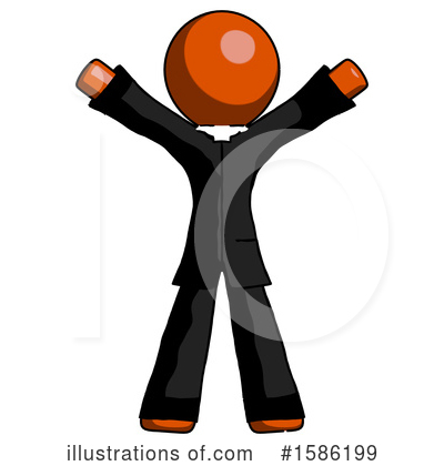 Royalty-Free (RF) Orange Design Mascot Clipart Illustration by Leo Blanchette - Stock Sample #1586199