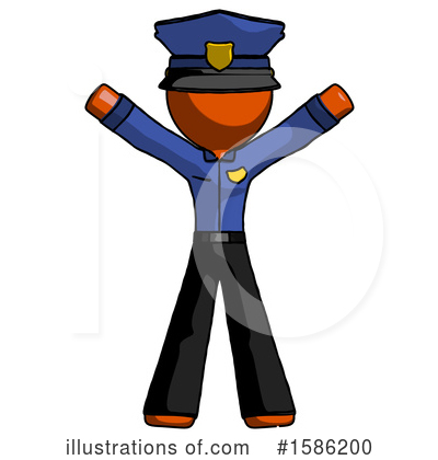 Royalty-Free (RF) Orange Design Mascot Clipart Illustration by Leo Blanchette - Stock Sample #1586200