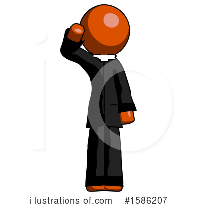 Royalty-Free (RF) Orange Design Mascot Clipart Illustration by Leo Blanchette - Stock Sample #1586207