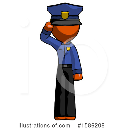 Royalty-Free (RF) Orange Design Mascot Clipart Illustration by Leo Blanchette - Stock Sample #1586208