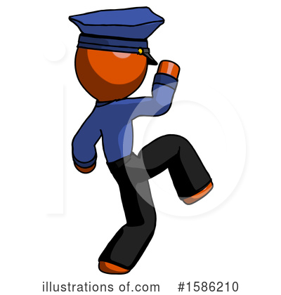 Royalty-Free (RF) Orange Design Mascot Clipart Illustration by Leo Blanchette - Stock Sample #1586210