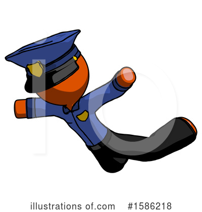 Royalty-Free (RF) Orange Design Mascot Clipart Illustration by Leo Blanchette - Stock Sample #1586218