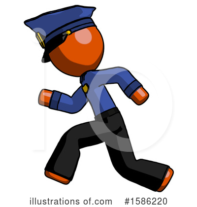 Royalty-Free (RF) Orange Design Mascot Clipart Illustration by Leo Blanchette - Stock Sample #1586220