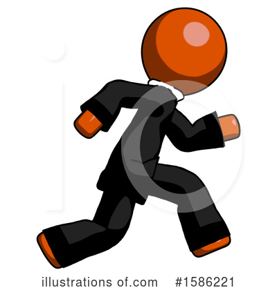 Royalty-Free (RF) Orange Design Mascot Clipart Illustration by Leo Blanchette - Stock Sample #1586221