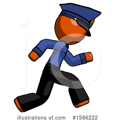 Royalty-Free (RF) Orange Design Mascot Clipart Illustration by Leo Blanchette - Stock Sample #1586222