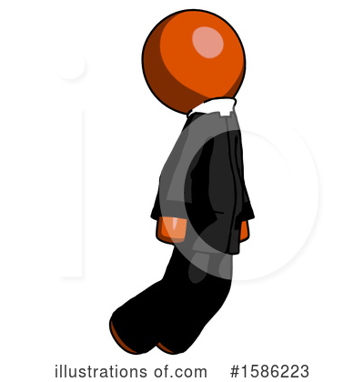 Royalty-Free (RF) Orange Design Mascot Clipart Illustration by Leo Blanchette - Stock Sample #1586223