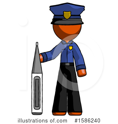 Royalty-Free (RF) Orange Design Mascot Clipart Illustration by Leo Blanchette - Stock Sample #1586240