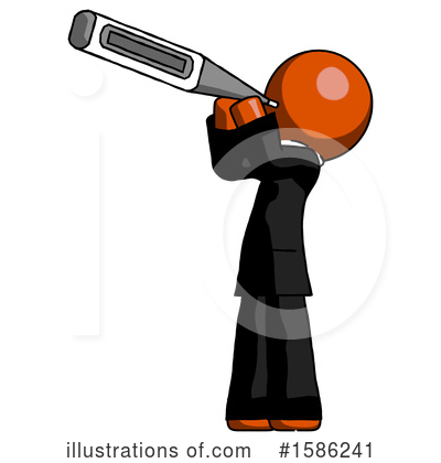 Royalty-Free (RF) Orange Design Mascot Clipart Illustration by Leo Blanchette - Stock Sample #1586241