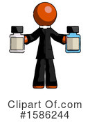 Orange Design Mascot Clipart #1586244 by Leo Blanchette
