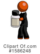 Orange Design Mascot Clipart #1586248 by Leo Blanchette