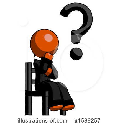 Royalty-Free (RF) Orange Design Mascot Clipart Illustration by Leo Blanchette - Stock Sample #1586257