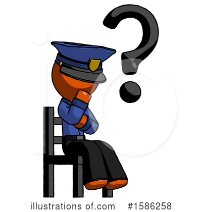 Royalty-Free (RF) Orange Design Mascot Clipart Illustration by Leo Blanchette - Stock Sample #1586258