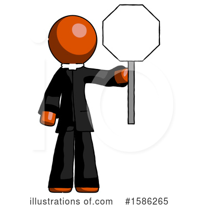 Royalty-Free (RF) Orange Design Mascot Clipart Illustration by Leo Blanchette - Stock Sample #1586265