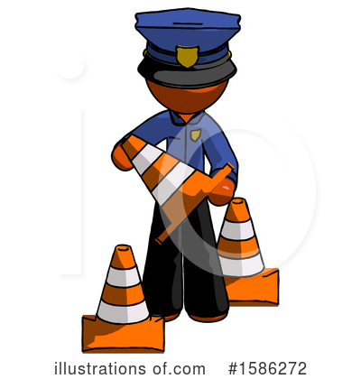 Royalty-Free (RF) Orange Design Mascot Clipart Illustration by Leo Blanchette - Stock Sample #1586272