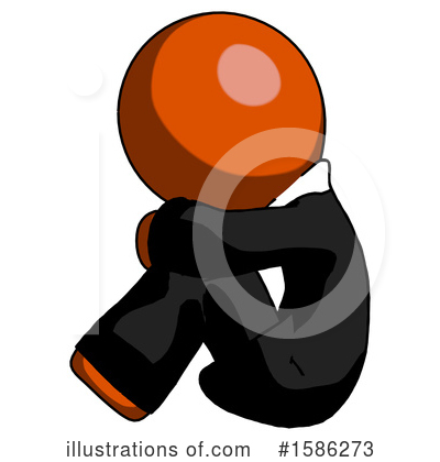 Royalty-Free (RF) Orange Design Mascot Clipart Illustration by Leo Blanchette - Stock Sample #1586273